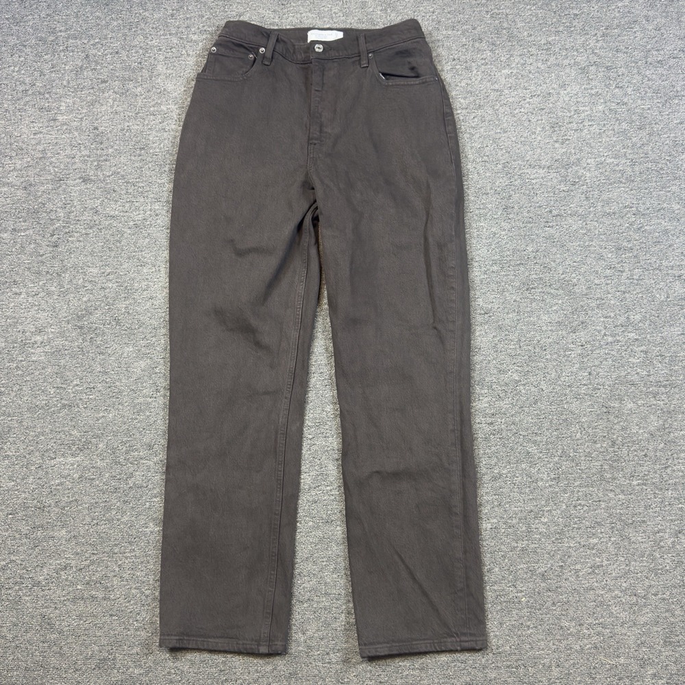 Abercrombie & Fitch The 90s Straight Ultra High Rise Jeans Curve Love Brown 29/8